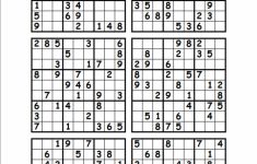 Printable Sudoku 4 Per Page Pdf