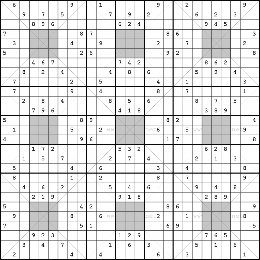 25X25 Sudoku | Www.topsimages | Printable Sudoku 25X25