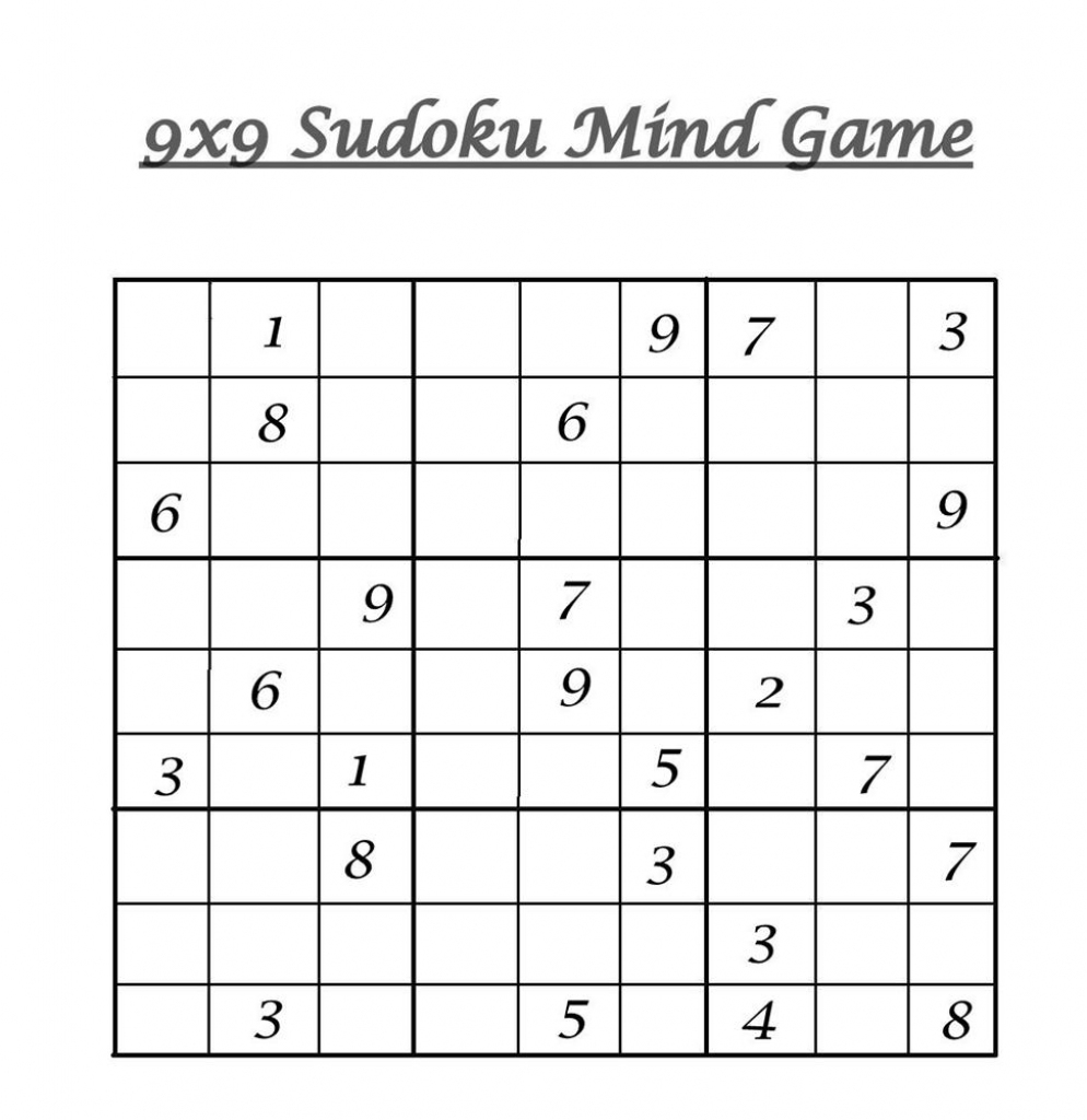 Printable Sudoku Puzzles Kids Learning Activity Sudoku For Kids 