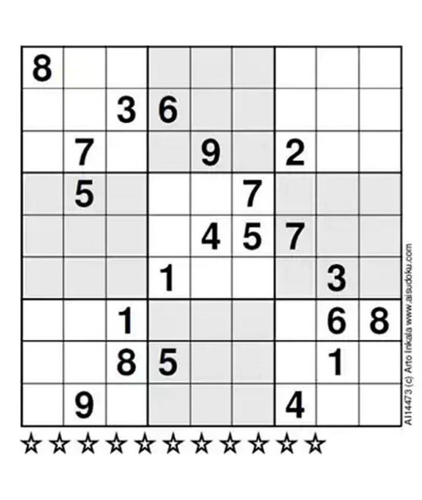 A Finnish Mathematician Claimed That This Is The Most Difficult | 5 Star Sudoku Printable