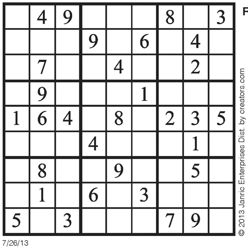About &amp;#039;sudoku Daily&amp;#039;|Daily Sudoku – 3/31/09 ~ Tory Kost&amp;#039;s Blog | Printable Sudoku Unblocked