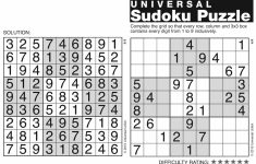 Printable Sudoku And Solutions