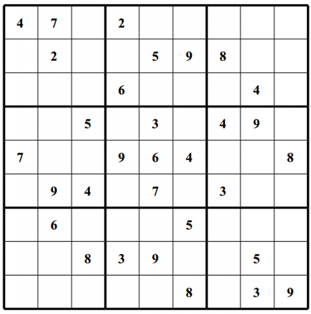 Blank Sudoku - Canas.bergdorfbib.co | Printable Sudoku Blank