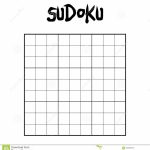 Blank Sudoku Grid Stock Vector. Illustration Of Grid   109429133 | Printable Sudoku Grids Blank