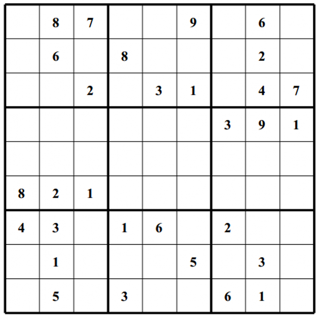 Blank Sudoku Grids - Canas.bergdorfbib.co | Printable Crazy Sudoku