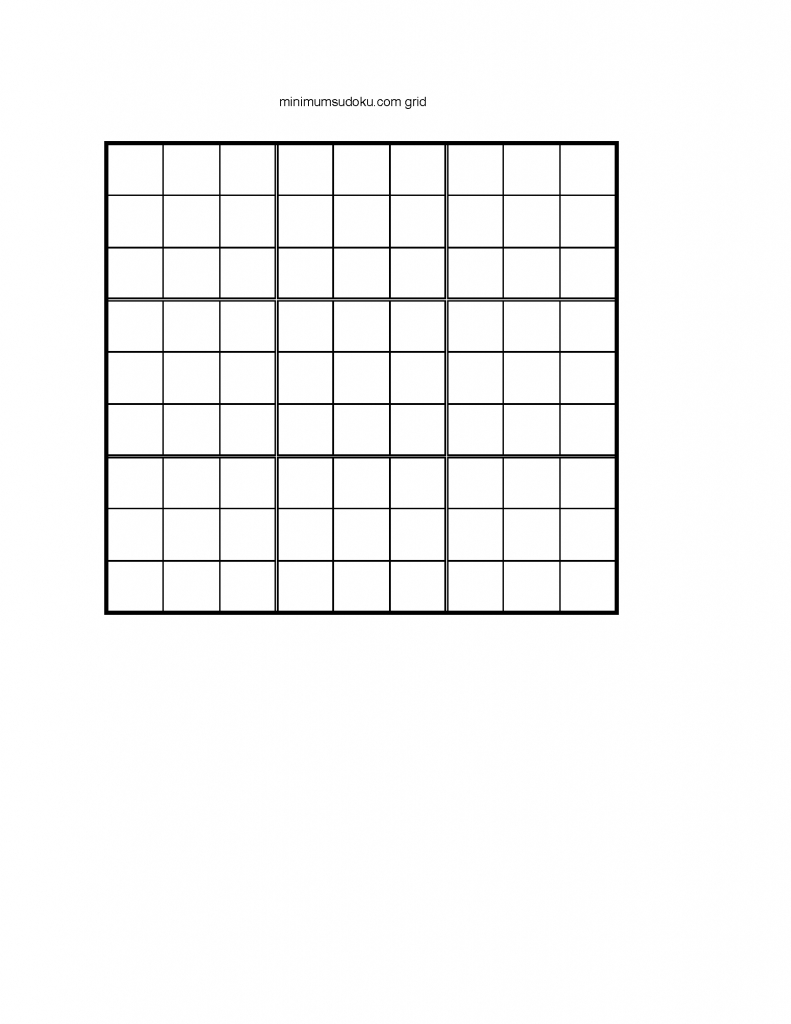 Blank Sudoku Grids - Canas.bergdorfbib.co | Printable Sudoku Grids 2 Per Page