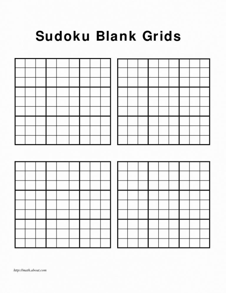 blank sudoku grids canasbergdorfbibco printable