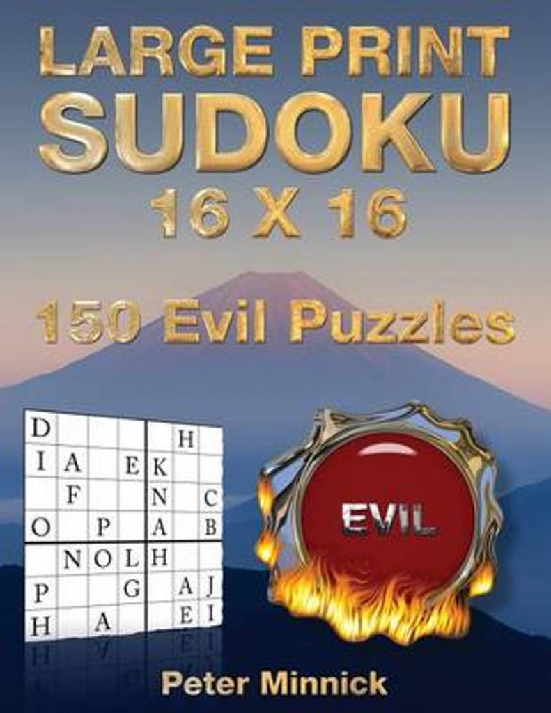 Bol | Large Print Sudoku 16 X 16, Peter Minnick | 9781542413244 | Printable Sudoku 16 By 16 Evil