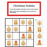 Christmas Easy Picture Sudoku Worksheet | Free Printable Puzzle Games | Printable Christmas Sudoku Puzzles