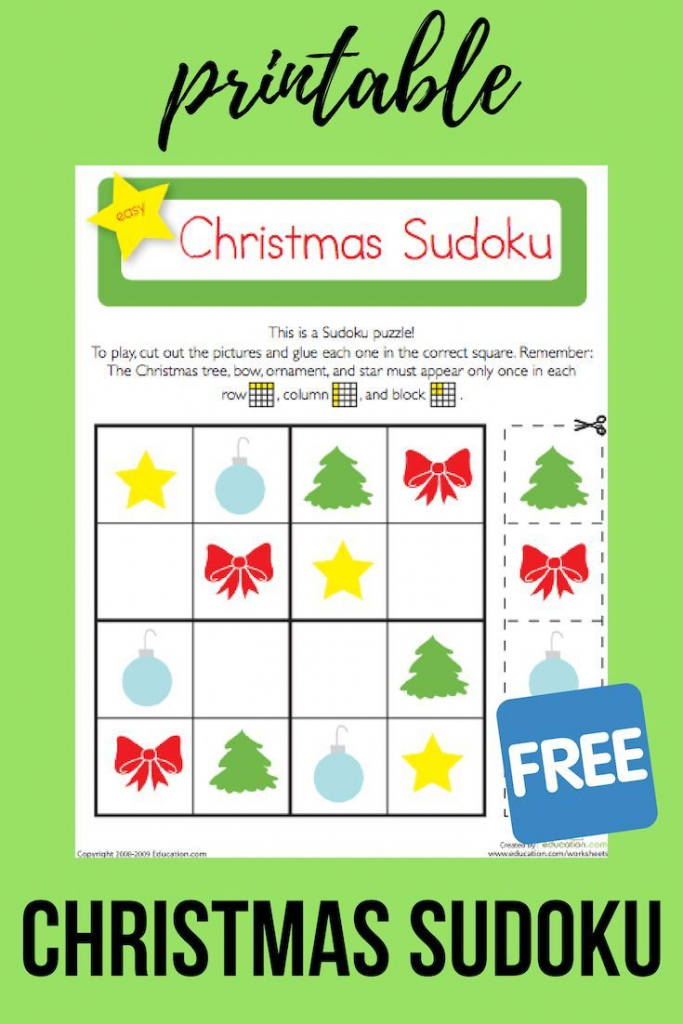 Christmas Sudoku | Teaching Ideas | Learning Games, Sudoku Puzzles | Printable Christmas Sudoku Puzzles