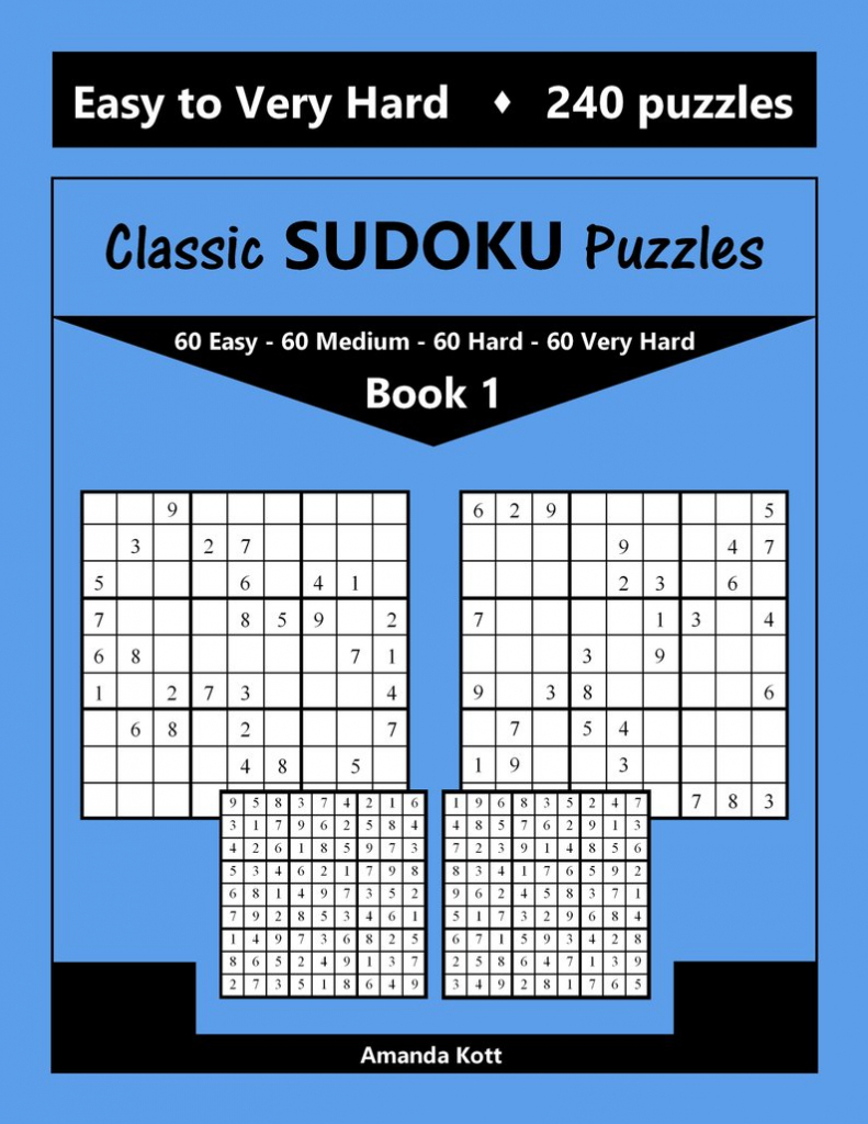 Classic Sudoku Puzzles Easy To Very Hard 240 Puzzles Book | Etsy | Printable Sudoku 2 Per Page Mild