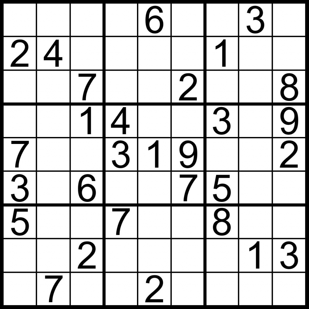 large print easy sudoku printable