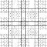 Double Harakiri Sudoku X | Printable Sudoku Puzzles Samurai