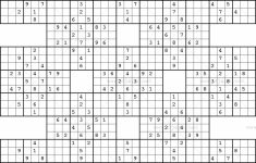 Printable Sudoku Samurai
