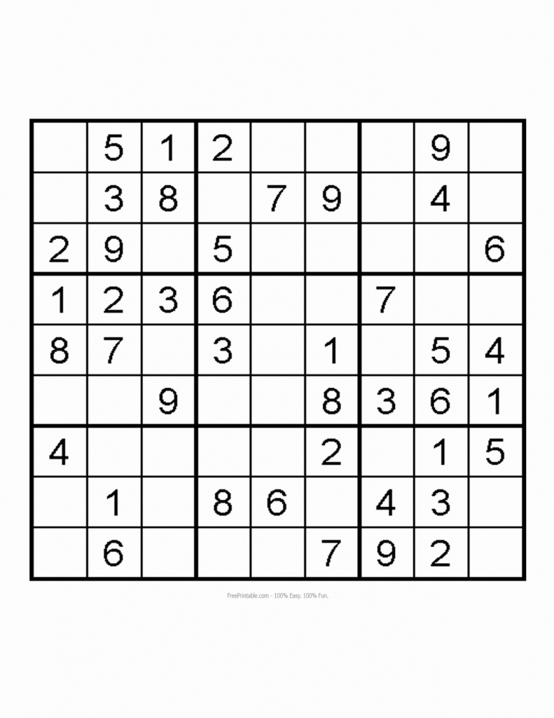 Easy Printable Sudoku – Rtrs.online | Printable Sudoku Easy 6X6