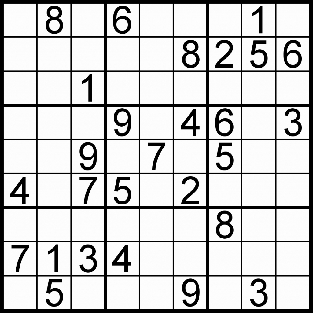 Easy Printable Sudoku – Rtrs.online | Printable Sudoku Searches