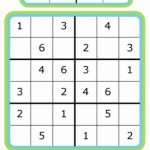 Easy Sudoku For Kids   4X4, 6X6, 9X9 | Printable Sudoku 4 By 4