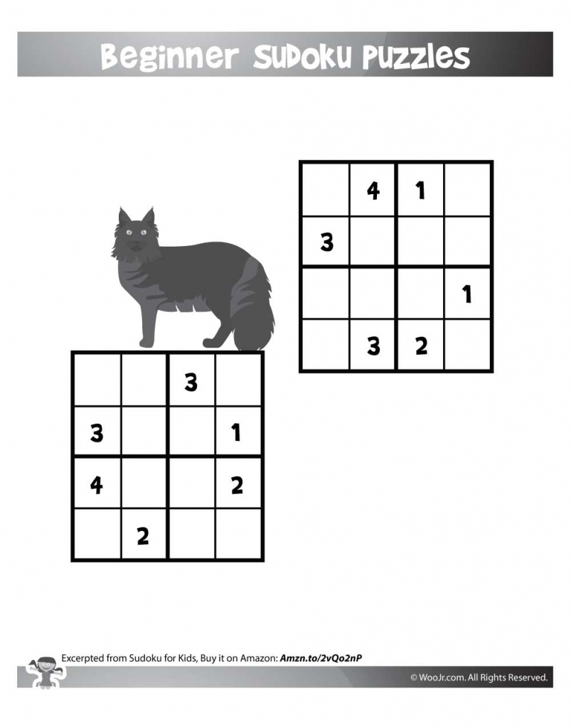 Easy Sudoku For Kids Printable | Woo! Jr. Kids Activities | Printable 4X4 Sudoku Puzzles