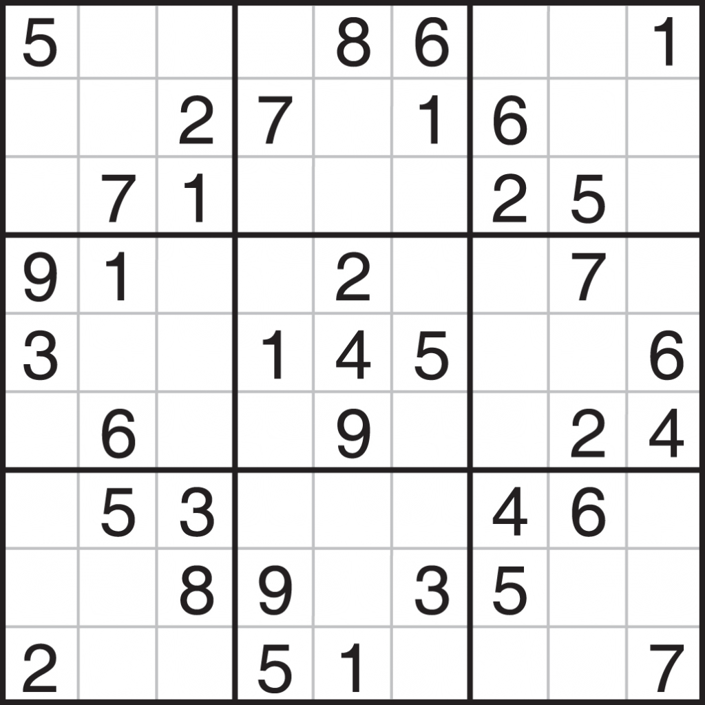 Easy Sudoku Printable - Canas.bergdorfbib.co | Printable Simple Sudoku