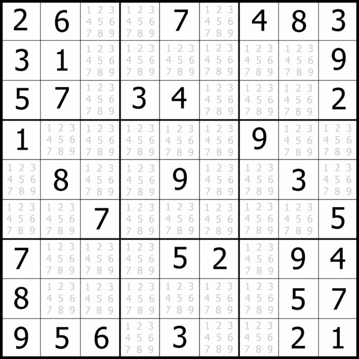 printable easy sudoku