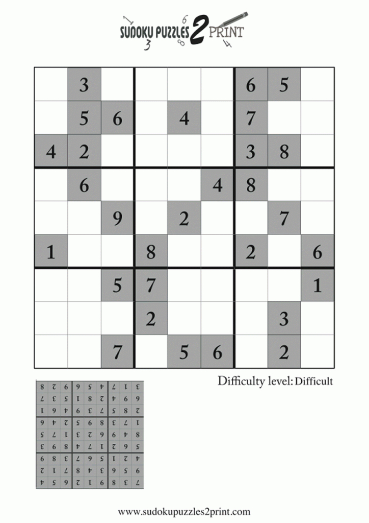 Featured Sudoku Puzzle To Print 3 | Printable Advanced Sudoku Puzzles