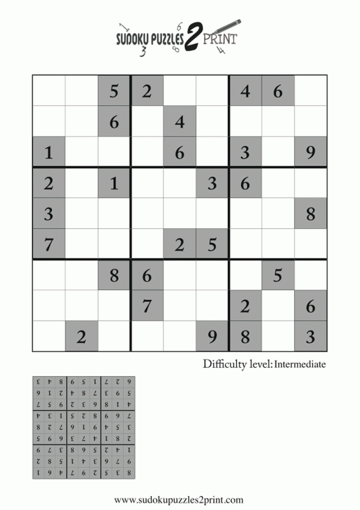 Featured Sudoku Puzzle To Print 4 | Printable Sudoku And Answers