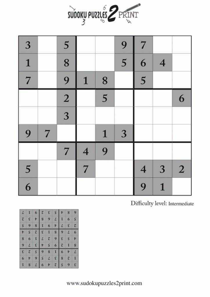 Featured Sudoku Puzzle To Print 7 | Printable Sudoku With Instructions