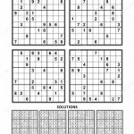 Four Sudoku Puzzles Comfortable Easy Yet Very Easy Level Letter | Printable Letter Sudoku Puzzles
