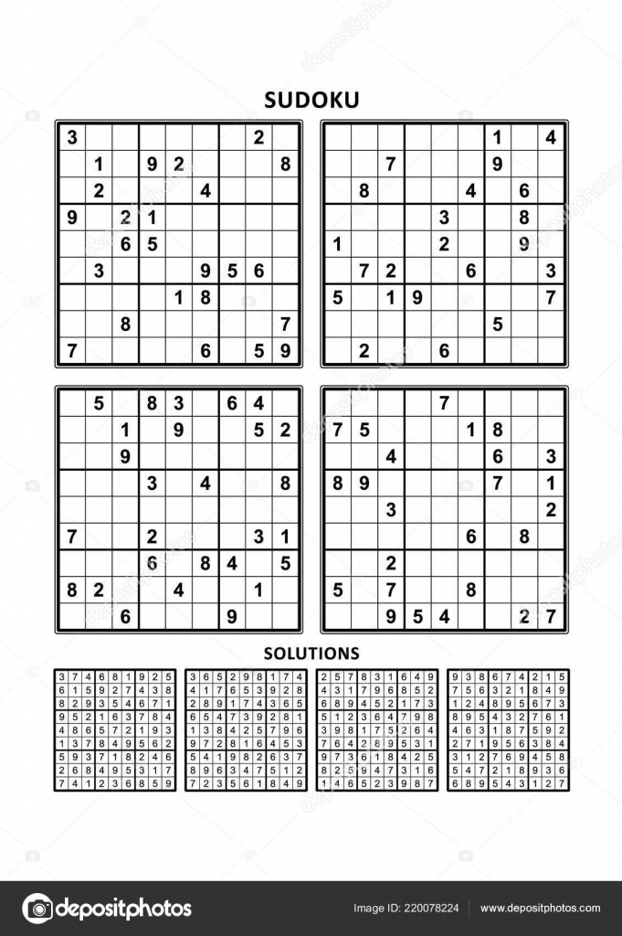 Four Sudoku Puzzles Comfortable Easy Yet Very Easy Level Letter | Printable Letter Sudoku Puzzles