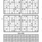 Four Sudoku Puzzles Of Comfortable (Easy, Yet Not Very Easy) Level | Printable Sudoku Level 1