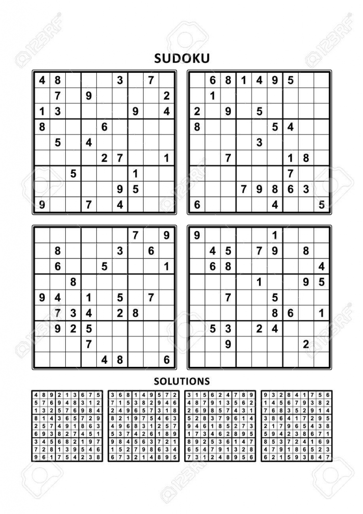 Four Sudoku Puzzles Of Comfortable (Easy, Yet Not Very Easy | Printable Letter Sudoku Puzzles