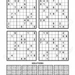 Four Sudoku Puzzles Of Comfortable (Easy, Yet Not Very Easy | Printable Sudoku Four Per Page