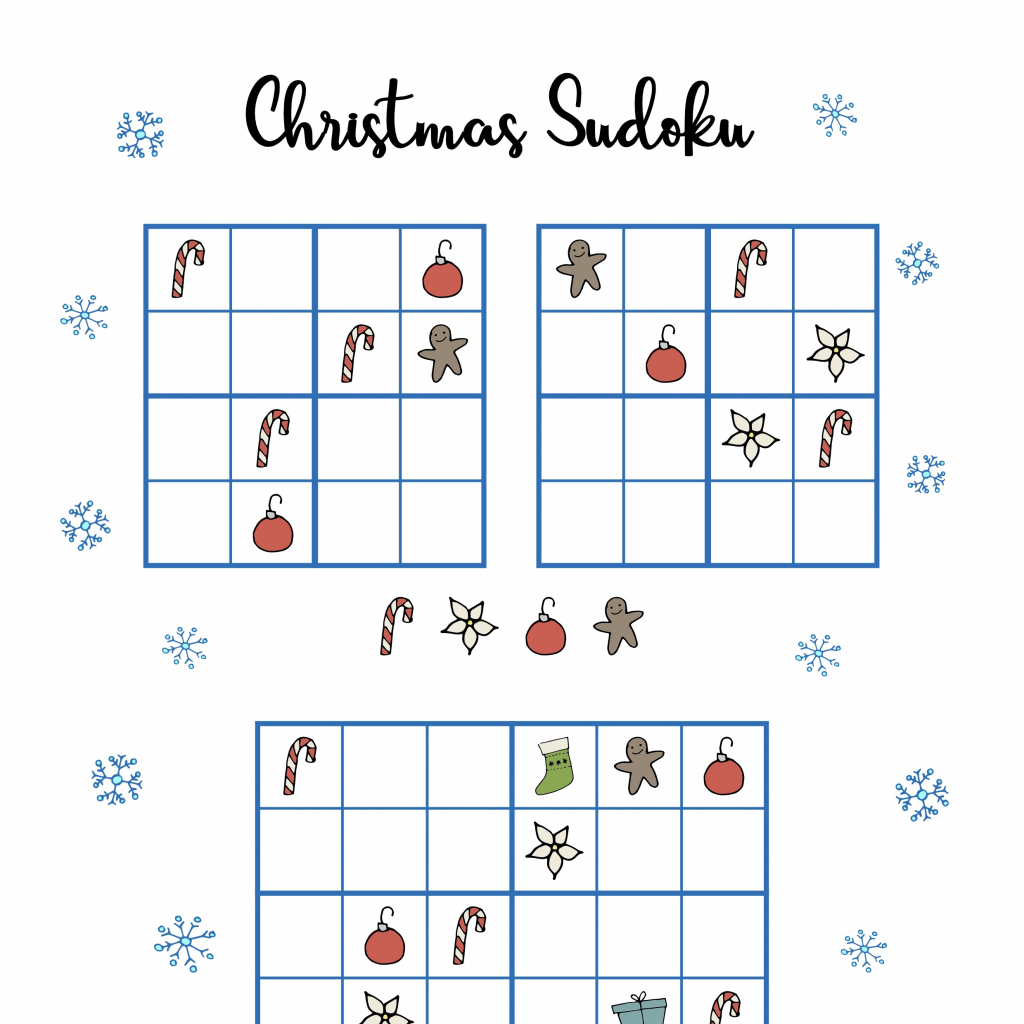 Free Christmas Printables - Sudoku ⋆ Mama Geek | Printable Christmas Sudoku Puzzles