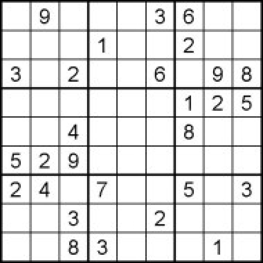 Free Print Sudoku Puzzles | Www.topsimages | Free Printable Sudoku Splash Zone