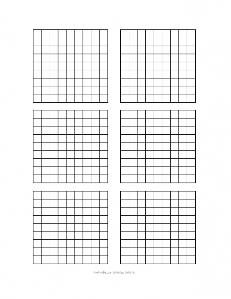 Free Printable Blank Sudoku Grids | Misc Stuff | Grid Paper | Printable Sudoku Graph Paper