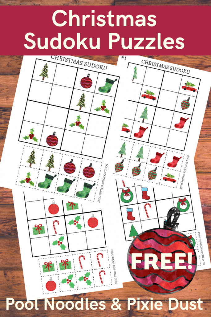 Free Printable Christmas Sudoku Puzzles For Kids - Money Saving Mom | Printable Christmas Sudoku Puzzles