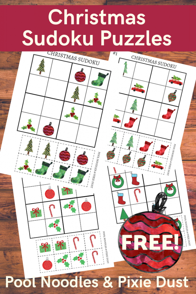Free Printable Christmas Sudoku Puzzles For Kids - Money Saving Mom | Printable Sudoku Christmas