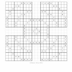 Free Printable Samurai Sudoku Puzzles | Spellen   Sudoku Puzzles | Printable Multi Sudoku Puzzles