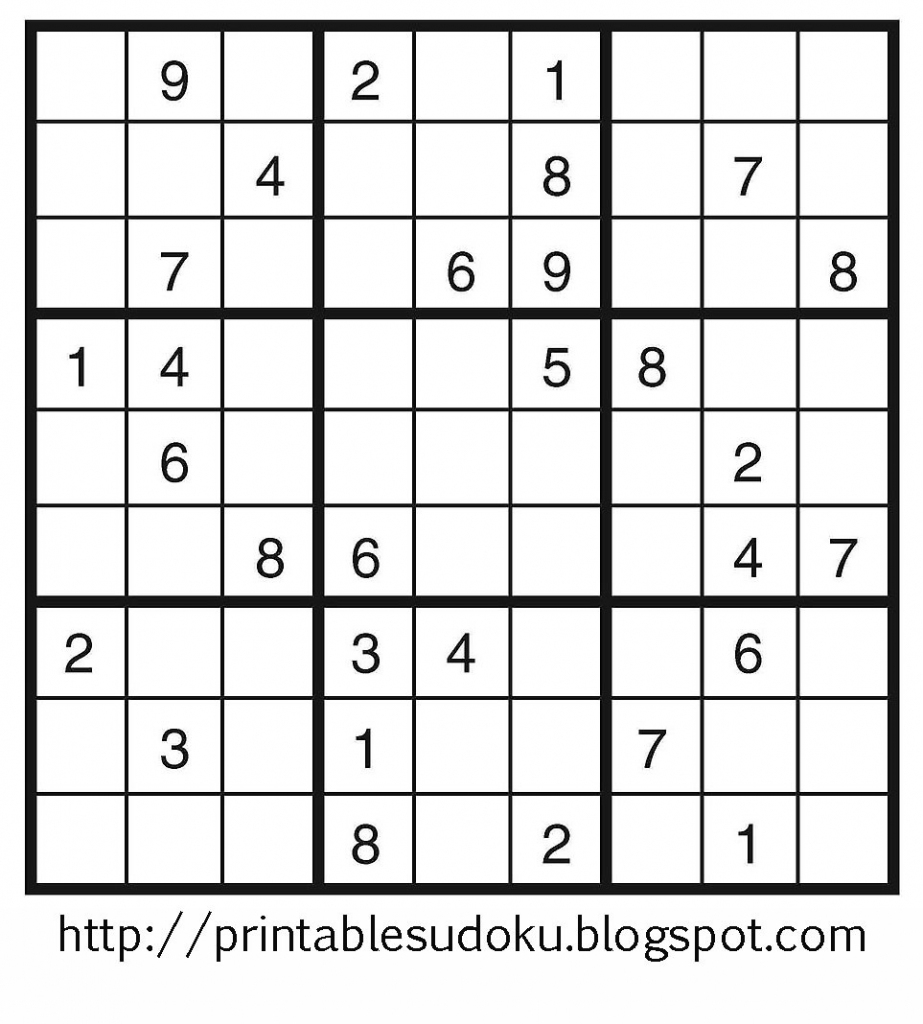 Free Printable Sudoku Pdf – Orek | Printable Sudoku For March 16 2019