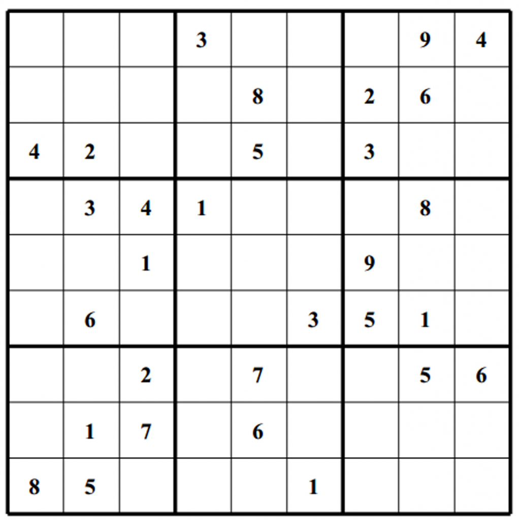 Free Sudoku Puzzles | Enjoy Daily Free Sudoku Puzzles From Walapie | Daily Sudoku Printable Version