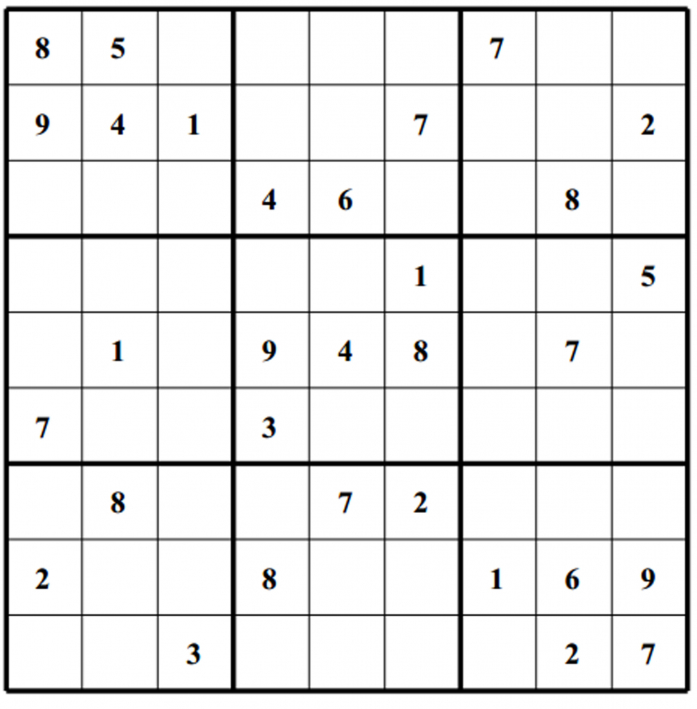 Free Sudoku Puzzles | Enjoy Daily Free Sudoku Puzzles From Walapie | Free Printable Daily Sudoku Puzzles
