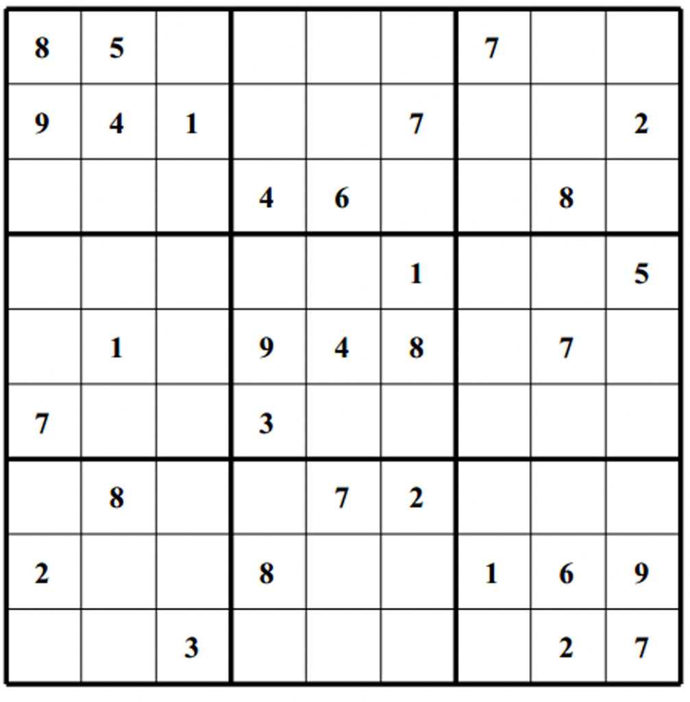 Free Sudoku Puzzles | Enjoy Daily Free Sudoku Puzzles From Walapie | Printable Sudoku Daily