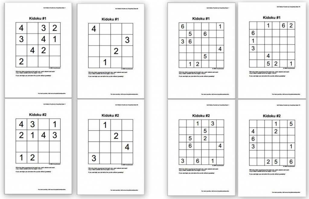 Free Sudoku Puzzles For Kids - Homeschool Den | Printable Sudoku Dad