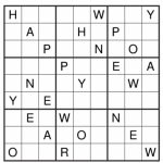 Get Set Go: Puzzle No 124: Alphabet Sudoku | Printable Alphabet Sudoku