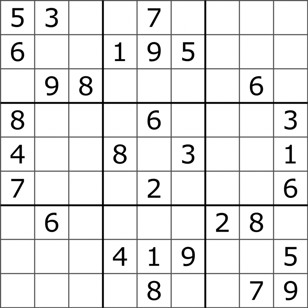 Glossary Of Sudoku - Wikipedia | Zigzag Sudoku Printable Download