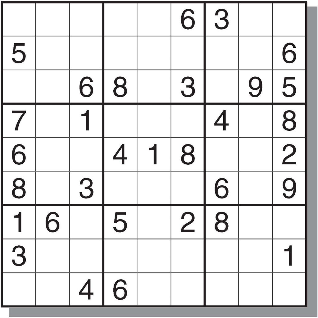 free daily printable sudoku puzzles