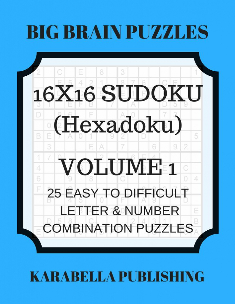 Hexadoku Sudoku 16X16 16X16 Sudoku Sudoku Print Mega | Etsy | Printable Mega Sudoku 16X16