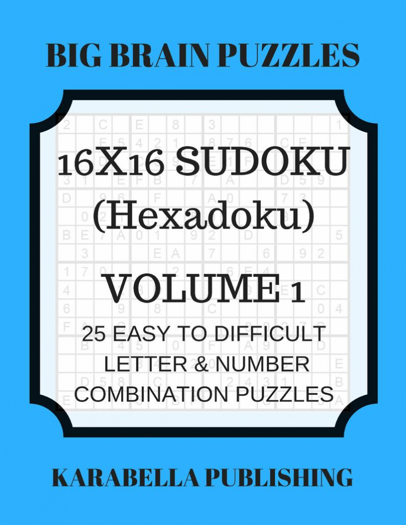 Hexadoku Sudoku 16X16 16X16 Sudoku Sudoku Print Mega | Etsy | Printable Sudoku 16X16 Easy