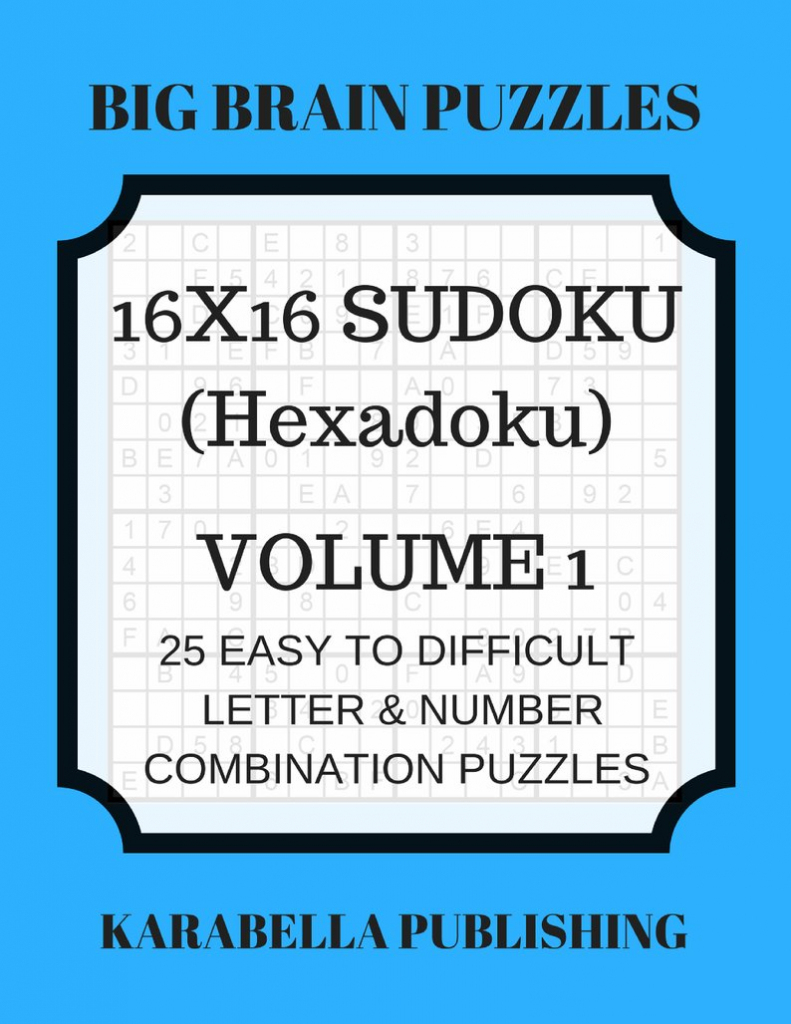 Hexadoku Sudoku 16X16 16X16 Sudoku Sudoku Print Mega | Etsy | Printable Sudoku 16X16 Numbers