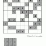 Intermediate Sudoku Puzzle 3 | Printable Advanced Sudoku Puzzles